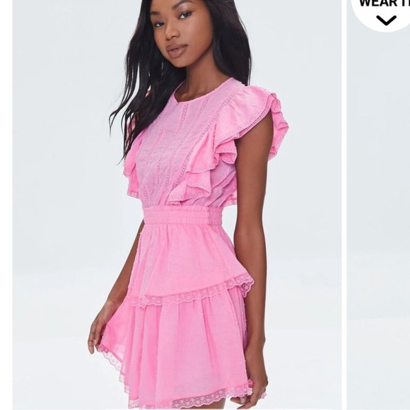 Pink Ruffle Dress - Picture 2 of 6